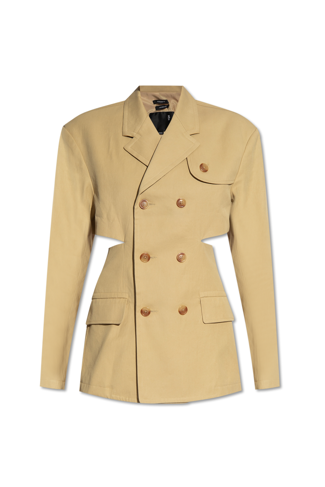 Beige Cotton trench coat R13 Vitkac GB